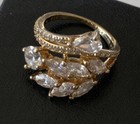 Vintage Milor, made in Italy CZ Leaf Motif pinky ring. — photo 7