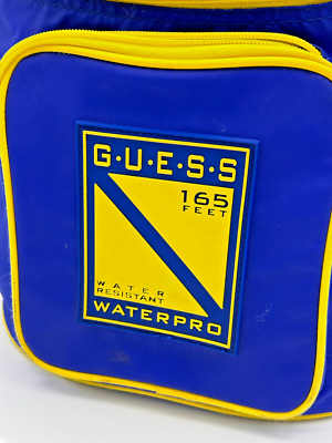 1980/90s Guess Zip Cooler Waterpro 165 Large Bag Backpack Marciano