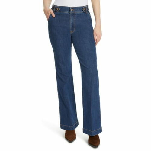 Gloria Vanderbilt Womens High Rise Wide Leg Tab Cargo Jean B
