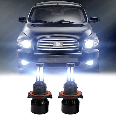 For Chevrolet HHR 2006-2011 - 2X 6000K White 9008 LED Headlight Kit Hi/Lo Bulbs