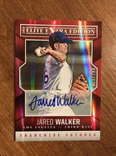 Jared Walker 2014 Elite Franchise Futures Red Auto #35 Los Angeles Dodgers /799