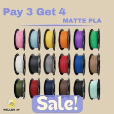 [Pay 3, Get 4] 1KG Matte PLA Filament 1.75mm,PLA Matte PLA 3d Printer Filament