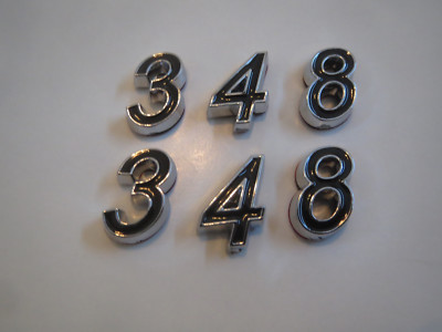 CHEVROLET 348 STROKER HOOD SCOOP FENDER TRUNK ENGINE ID EMBLEMS SET ...