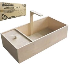 XL Tortoise Table Small Pet Reptile Wooden House Hide Shelter Den with Run Area