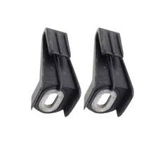 Set of 2 Front Headlight Brackets Black Plastic Left or Right Replacement