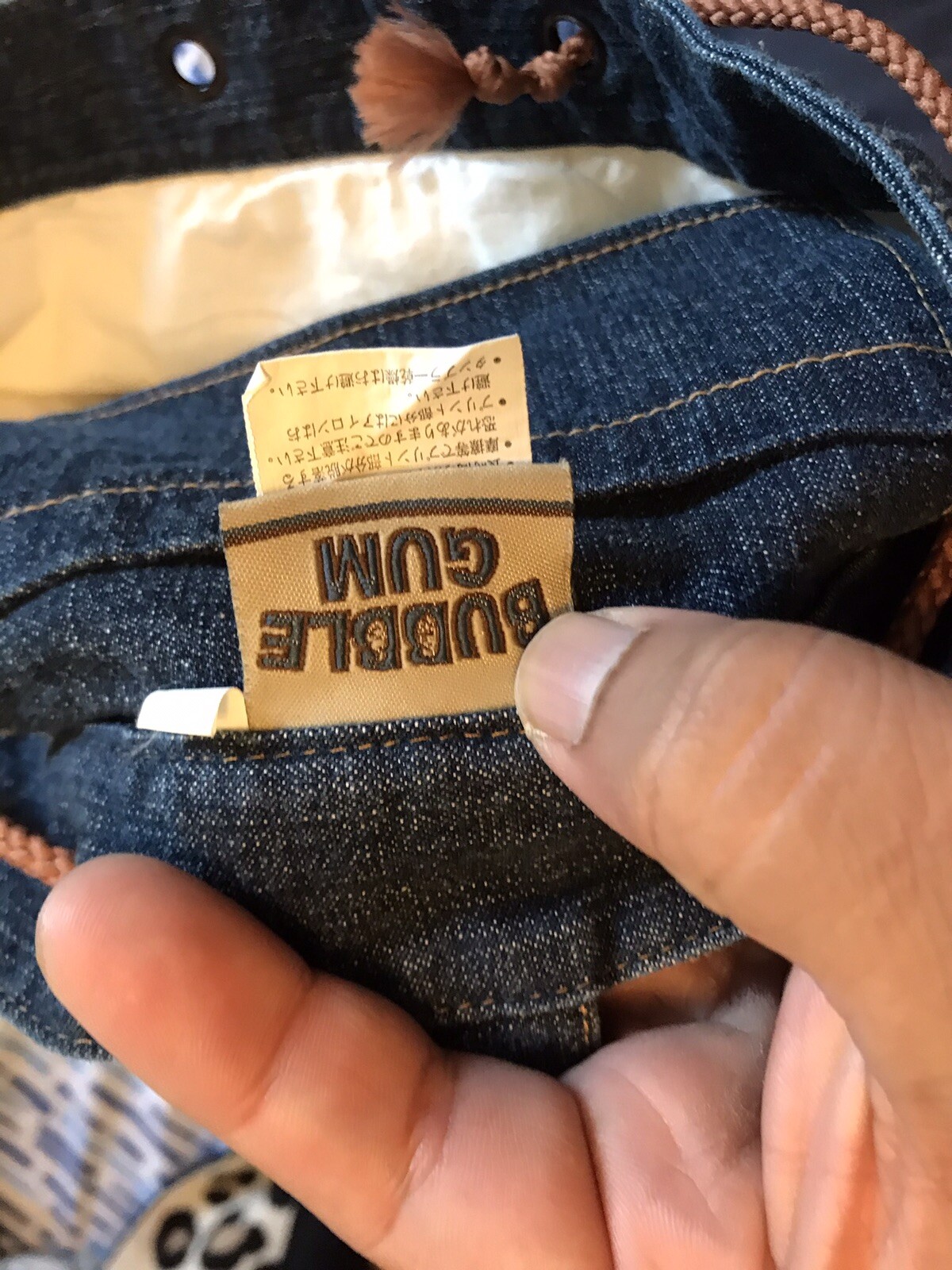 Quilted Backpack Blue Red Patchwork Backpack bag … - image 7