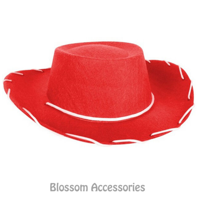 Kids Child Red Cowboy Girl Hat Toy 