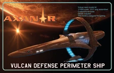 Axanar Vulcan Perimeter Defense Ship 1/1000 Model w/ Patches Star Trek Prelude
