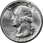 1936-S Washington Quarter PCGS MS65 Blast White Superb Eye Appeal