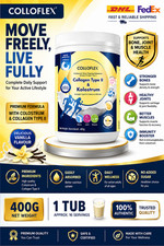 1 X ColloFlex Collagen Type II Colostrum Milk Powder 400g Zextra Sure Alternativ
