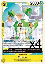 4X One Piece Card Game Edison OP13-102 Uncommon NM