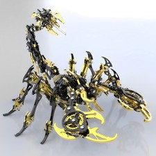 3D Metal Puzzle Scorpion King BlackGold DIY Assembly Model Decor Educational Toy