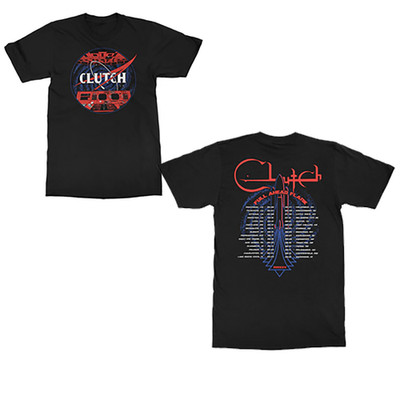 Clutch Full Ahead Flank Tour tee T-Shirt Black Cotton Black Size S-5XL