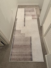 Ruggable Haylan Ivory  Copper Rug 2.5  x 7  Washable Runner   Fair