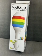 Maraca Cocktail Shaker Food Safe BPA Free Nuop Design 8 Ounce