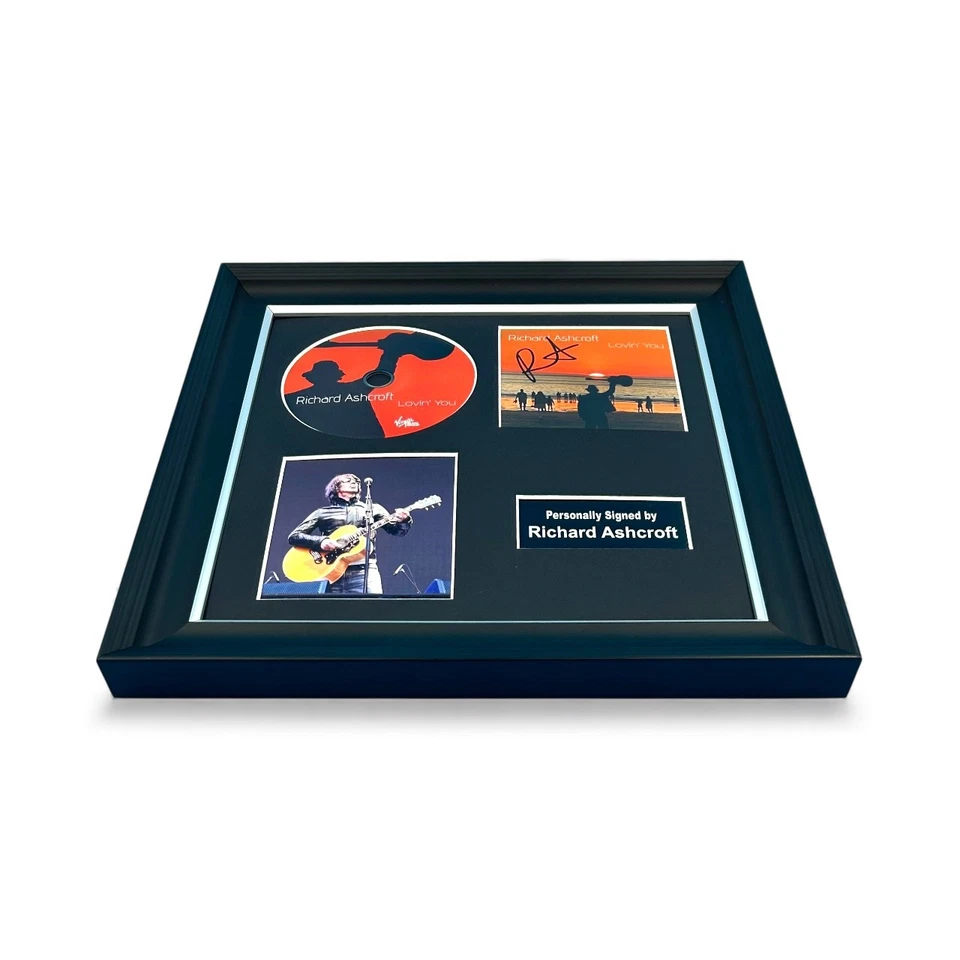 Richard Ashcroft SIGNED Lovin' You Luxury CD Photo Display & COA Autograph - Image 4 of 4