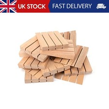 JCP Hardwood Wooden Wedges Wood Shims, Fence Panel Wedges, 12 x Blocks of 4 (48