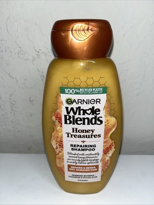 Garnier Whole Blends Honey Treasures Repairing Shampoo 12.5 oz New