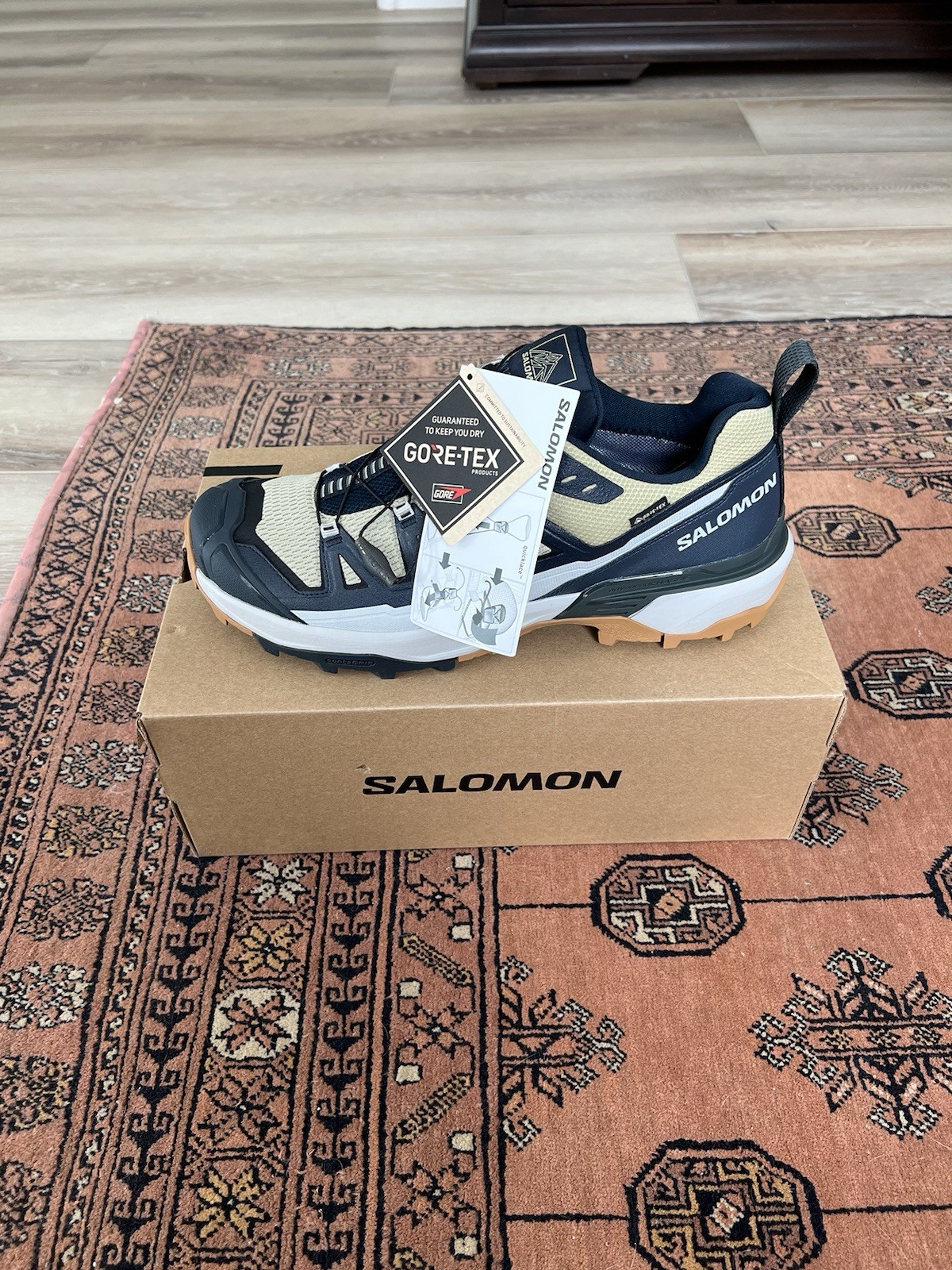 Salomon X Ultra 360 Edge GTX GoreTex H2OPROOF verde ardesia grigio carbonio escursione sentiero