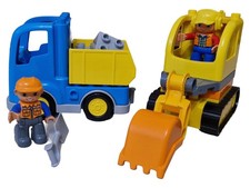 LEGO Duplo Bagger Lastwagen Baufahrzeuge Set ab 2 Jahre komplett