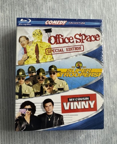 BLU-RAY Comedy Collection Set OFFICE SPACE Super Troopers My Cousin Vinny / NEW