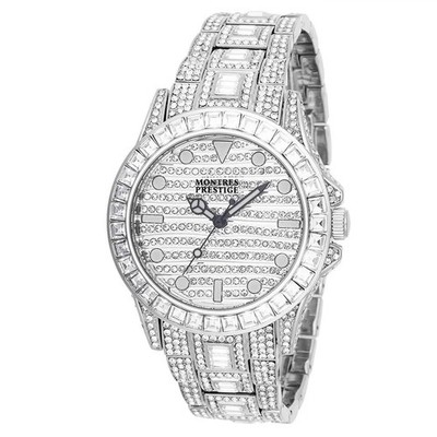 Montres Prestige Eclat  X Invicta Men s Watch 42mm (MPW-0128) Iced Out New!