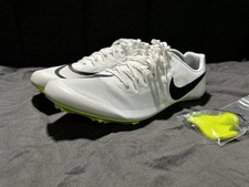 Nike Zoom Superfly Elite Track  Field Running Shoes White w/ Spike Size 9