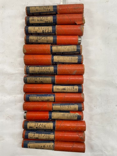 Lot of 15 Ace Drill Blank Size 49/64" - 63/64"  Ace Drill Corporation *Free Ship
