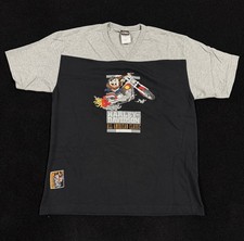 Vintage Looney Tunes Taz, Harley Davidson, Embroidered Small T-Shirt 2000