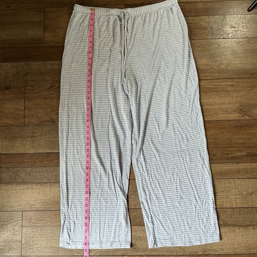 Size XL - Nottibianche Pajamas Set Womens Stretch Lounge Blue White Stripe - Picture 7 of 11