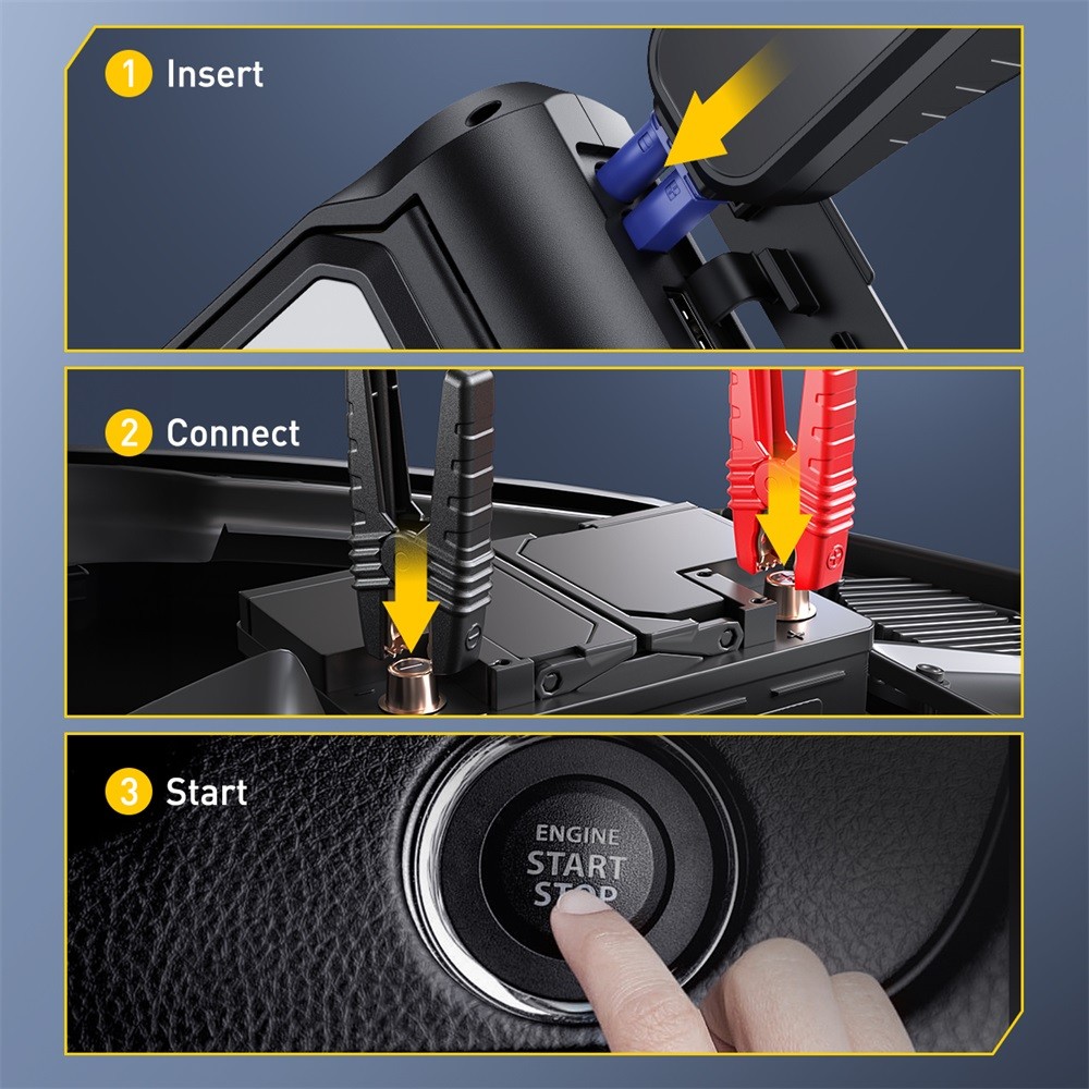 12V car emergency start power supply, portable multi-function power supply