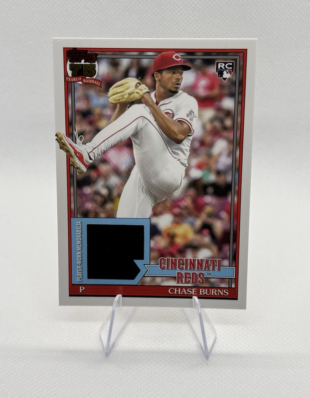 2026 Topps Series 1 Chase Burns Reds 1991 Relic RC 