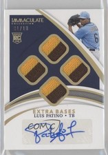 2021 Panini Immaculate Extra Bases Gold 1/10 Luis Patino #EB-LP Auto 4z8