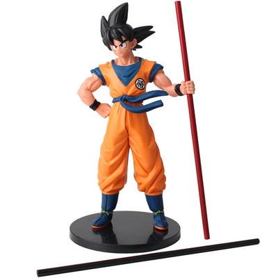 Golden Hair Super Warrior Figure 22cm PVC Action Model Statue Collection Gift