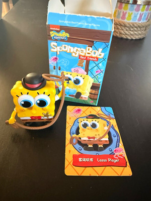 POP MART SpongeBob Best Friends Lasso Player Figure w/ Accessory Box Card