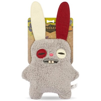 Fuggler Rabbit Rabbit Grey Dog Toy - Squeaky - Authentic Product