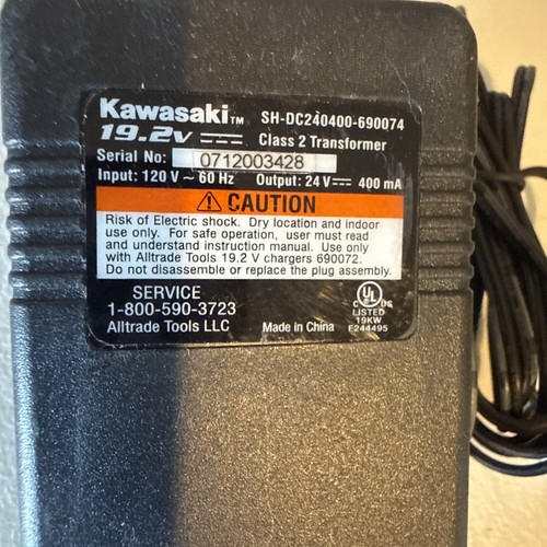 KAWASAKI SH-DC240400-690074 24V 400ma Class 2 Transformer Fast Shipping ...