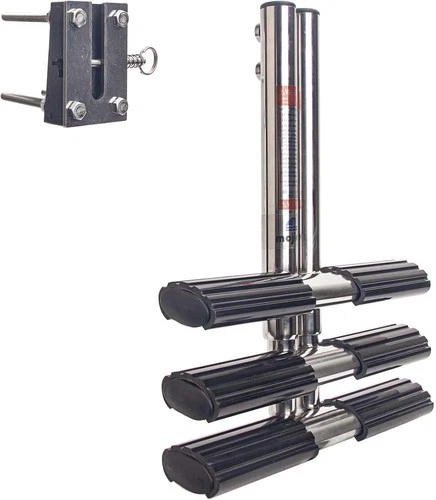 Ladder 3 Step Boat Dive Stainless Steel Marine Sport Heavy Duty Telescoping Tube