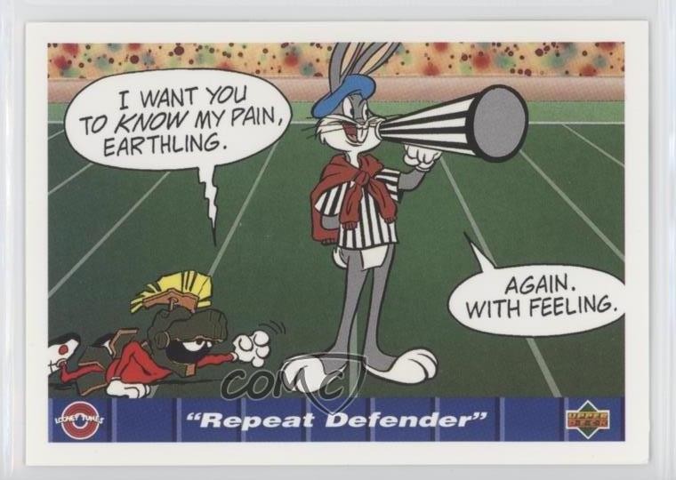 1992 Upper Deck Comic Ball IV Marvin the Martian Bugs Bunny Repeat Defender 0j1a