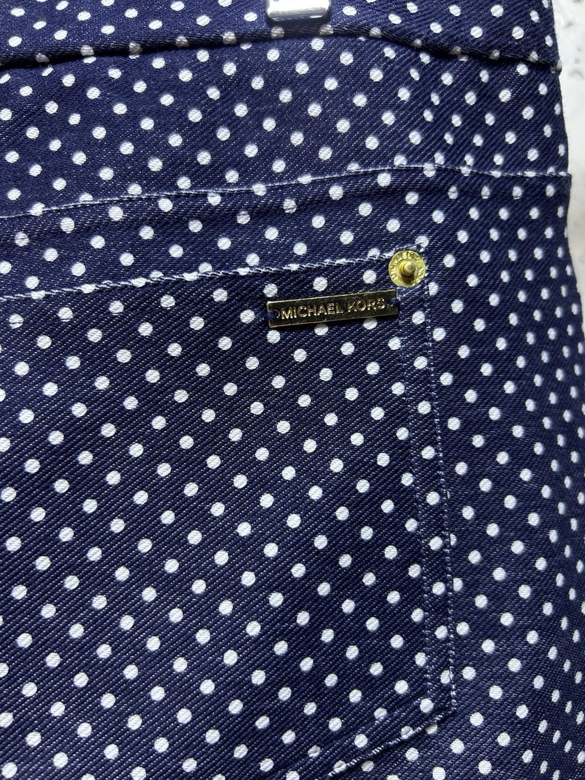 MICHAEL KORS Basic True Navy Stretch Pull-On Pant… - image 3