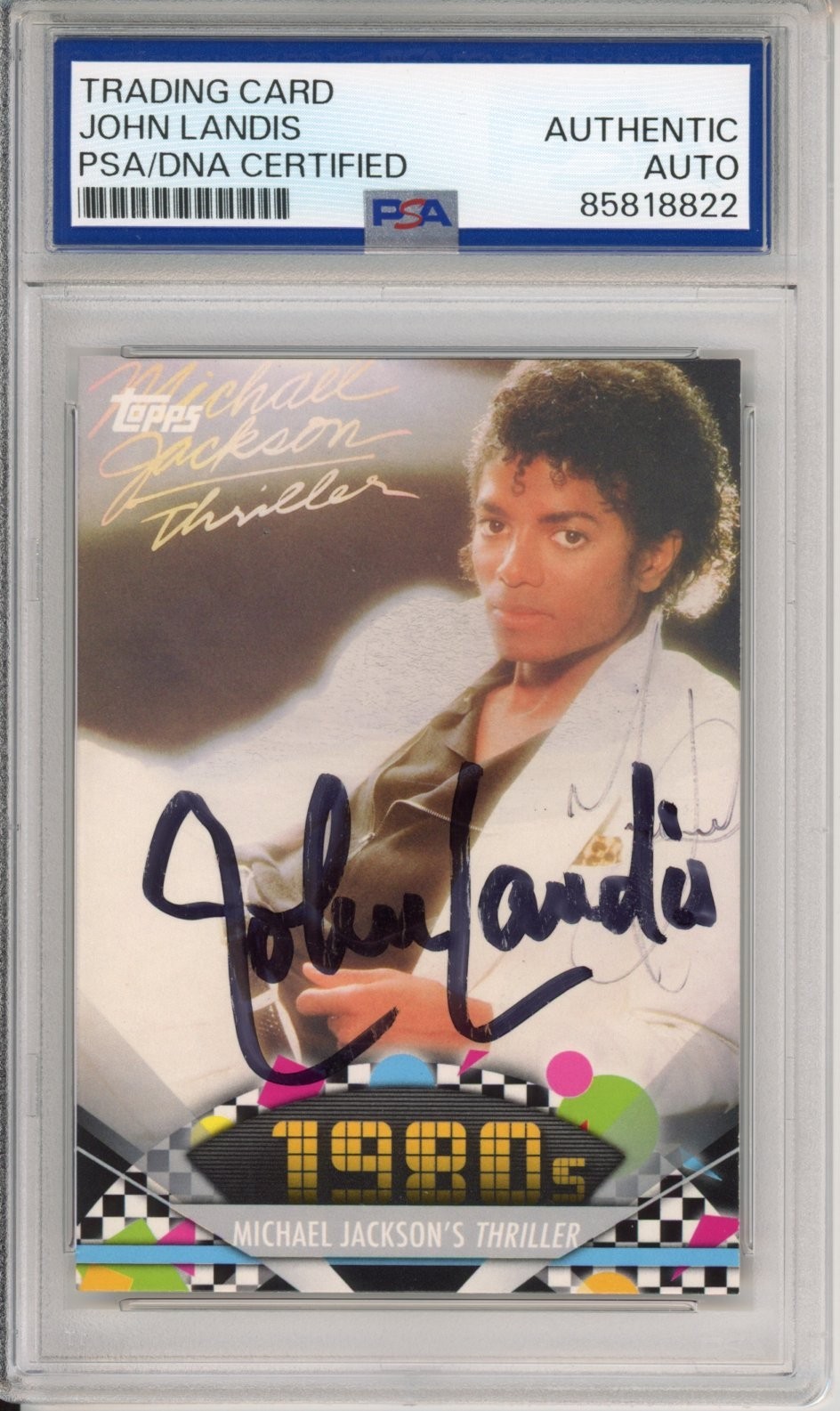 2011 Topps American Pie Michael Jackson Thriller John Landis AUTO PSA DNA SIGNED