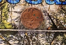 2024 5 Oz Fine Copper Round.999 Ultra High Relief Glow in the Dark Copper Kraken