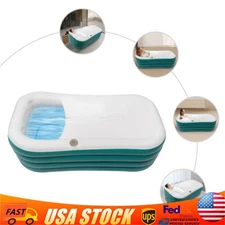 FOLDABLE BATHTUB ADULT LARGE SHOWER SOAKING FOLDING WATER SPA BATH TUB PORTABLE