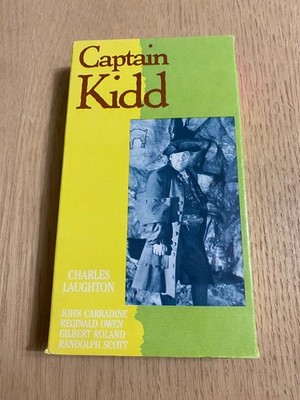 Captain Kidd VHS 1985 Inter Global Video Charles Laughton John Carradine Pirate
