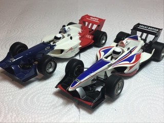 SCALEXTRIC CLASSIC A1 GRAND PRIX GREAT BRITAIN & FRANCE NICE CONDITION FAST CARS