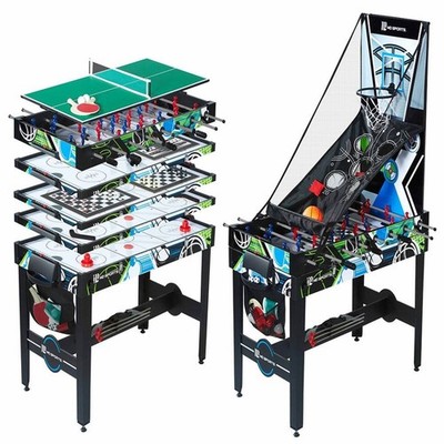 MD Sports 48'' 12 in 1 Combo Manual Scoring System MultiGameRoom Table(For Parts)