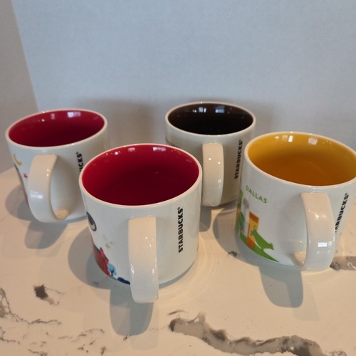 4 Starbucks TEXAS You Are Here Coffee Mugs Cups DALLAS AUSTIN SANANTONIO HOUSTON - Picture 2 of 8