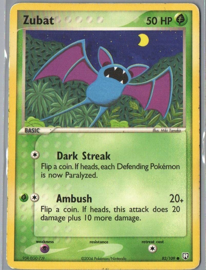 Zubat 82/109 Common Team Rocket Returns Pokemon Heavily Played