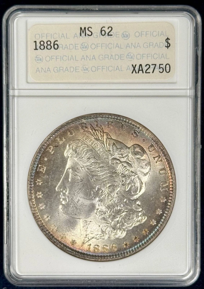 MS 62 Graded 1886 Year Morgan US Dollars (1878-1921) for sale | eBay