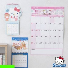Sanrio Hello Kitty 2026 Calendar Die-cut  Wall Diary Datebook Paper JAPAN NEW
